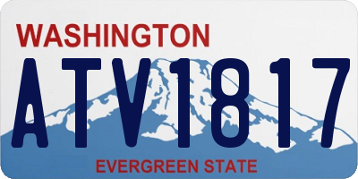 WA license plate ATV1817