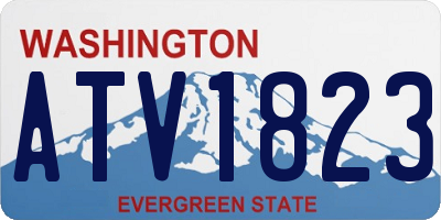 WA license plate ATV1823