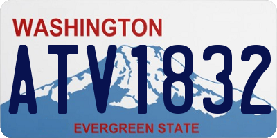 WA license plate ATV1832