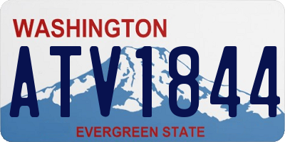 WA license plate ATV1844