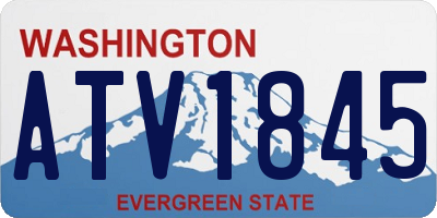 WA license plate ATV1845