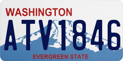 WA license plate ATV1846