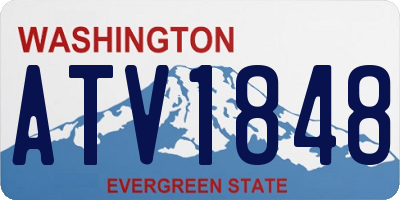 WA license plate ATV1848
