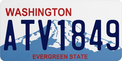 WA license plate ATV1849