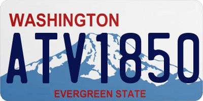 WA license plate ATV1850