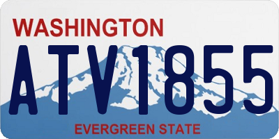WA license plate ATV1855