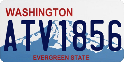 WA license plate ATV1856
