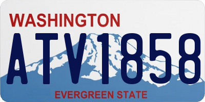WA license plate ATV1858