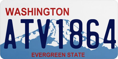 WA license plate ATV1864