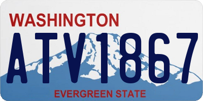 WA license plate ATV1867
