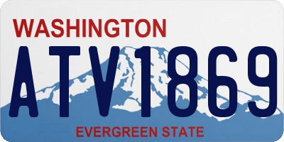 WA license plate ATV1869