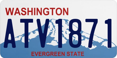 WA license plate ATV1871