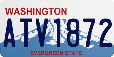 WA license plate ATV1872