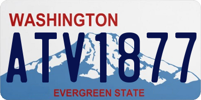 WA license plate ATV1877