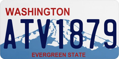 WA license plate ATV1879