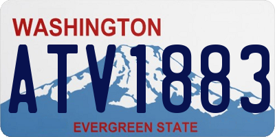 WA license plate ATV1883