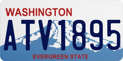 WA license plate ATV1895