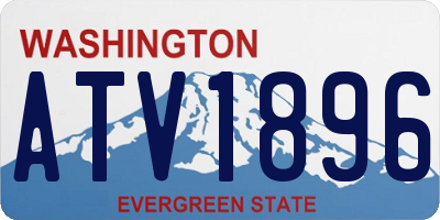 WA license plate ATV1896