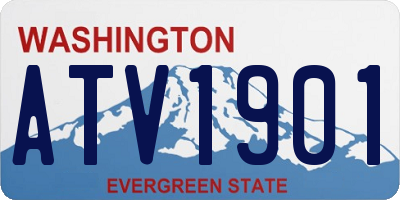 WA license plate ATV1901