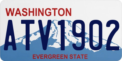 WA license plate ATV1902