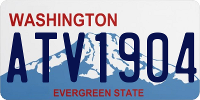 WA license plate ATV1904