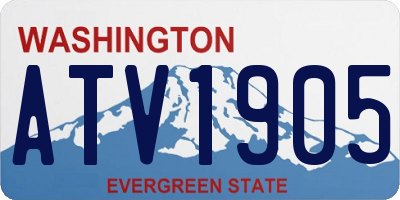 WA license plate ATV1905