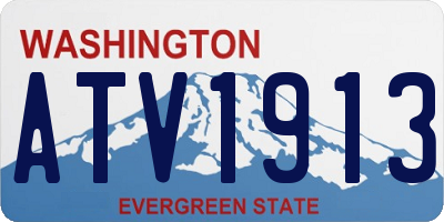 WA license plate ATV1913