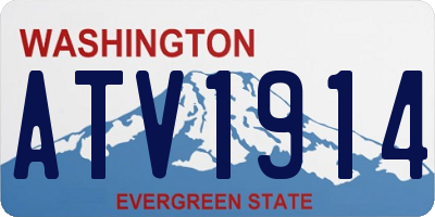 WA license plate ATV1914