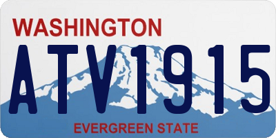 WA license plate ATV1915