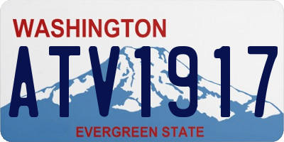 WA license plate ATV1917