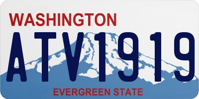 WA license plate ATV1919