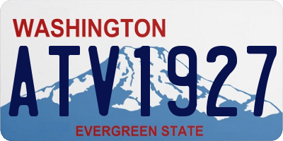 WA license plate ATV1927
