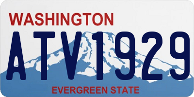 WA license plate ATV1929
