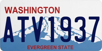 WA license plate ATV1937