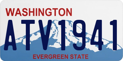 WA license plate ATV1941