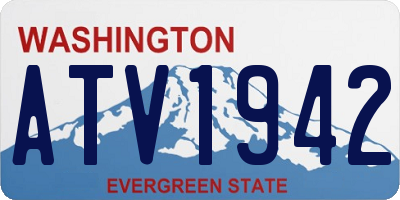 WA license plate ATV1942