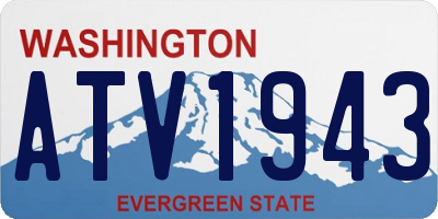 WA license plate ATV1943