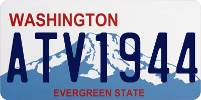 WA license plate ATV1944