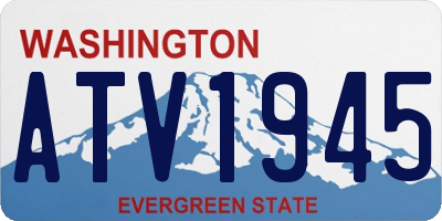WA license plate ATV1945