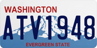 WA license plate ATV1948