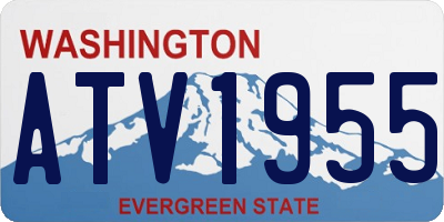 WA license plate ATV1955