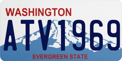 WA license plate ATV1969