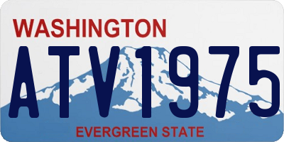 WA license plate ATV1975