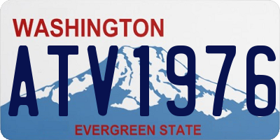 WA license plate ATV1976