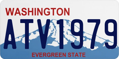 WA license plate ATV1979