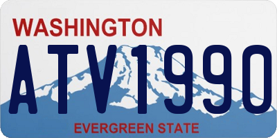 WA license plate ATV1990