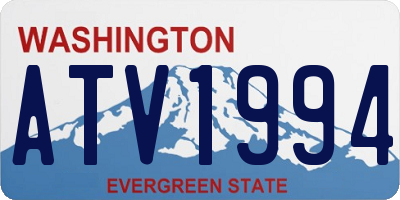 WA license plate ATV1994