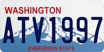 WA license plate ATV1997
