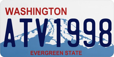 WA license plate ATV1998