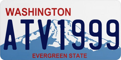 WA license plate ATV1999